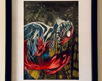 Mixed media Spiderman