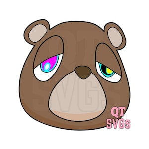 Kanye West Graduation Bärenkopf SVG / PNG