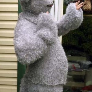 Silver Magic Fuzzy Costume Shirt Dress: Stretchy Cosplay Tunic