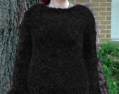 Black Magic Fuzzy Shirt Dress Furry Stretchy Panther Sylvester Cat in the Hat Dr Seuss Muppet Wolf