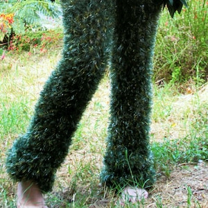 Green Camouflage Magic Fuzzy Pants Wood Nymph Poison Ivy Grass Tree Camo Oscar Grouch Ent Swamp Thing Ghillie Suit