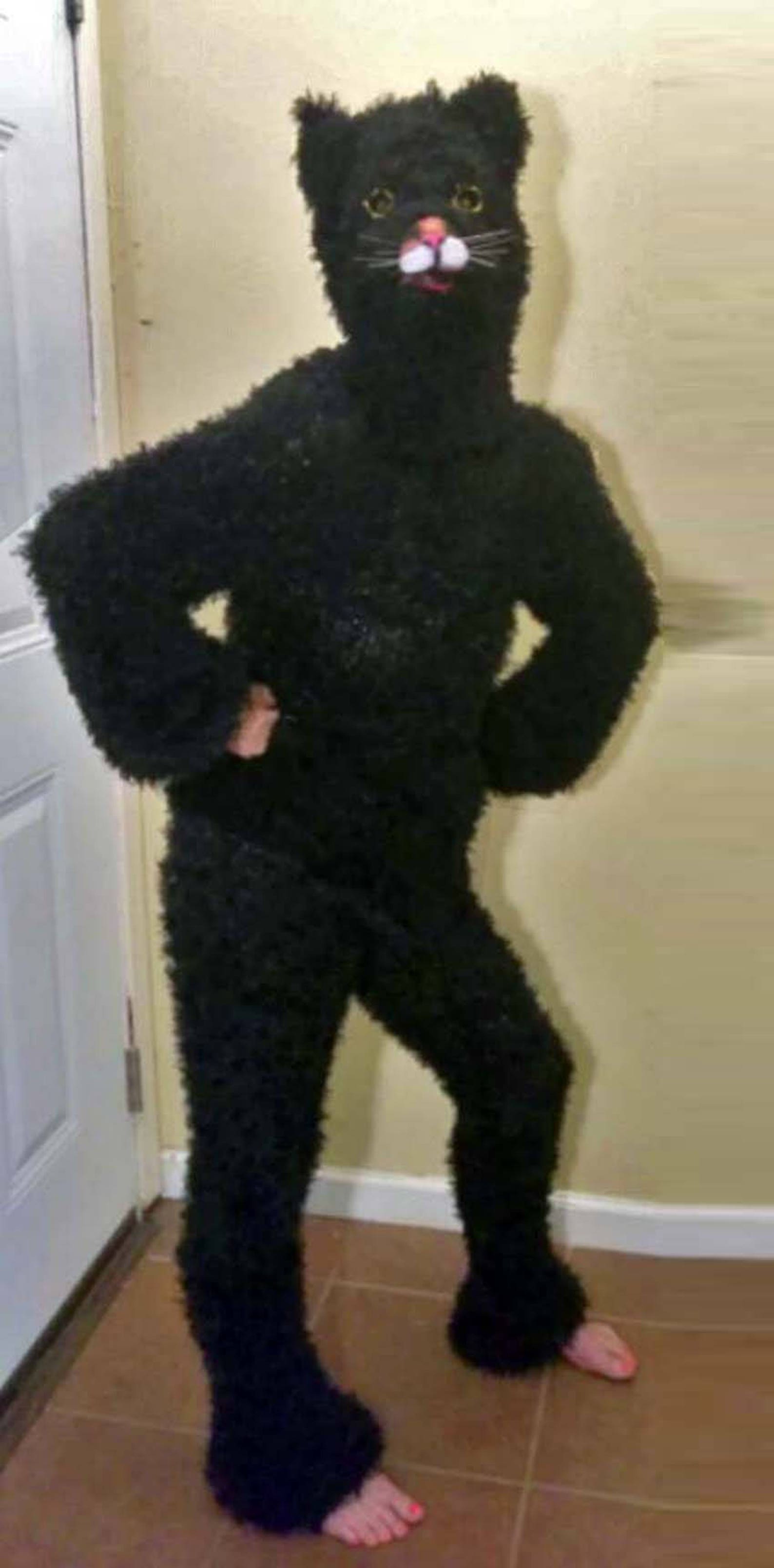 Black Magic Fuzzy Pants Satyr Pan Faun Furry Stretchy Animal | Etsy