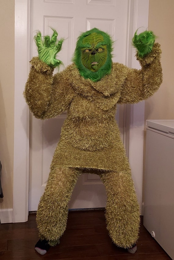 Green furry onesie hot sale
