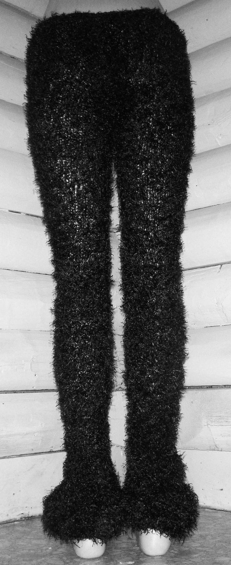 Black Magic Fuzzy Pants Satyr Pan Faun Furry Stretchy Animal | Etsy