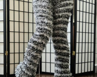 thered thread　S flip fur pants gry×bk THEREDTHREAD / ザレッドスレッド】S flip fur pants