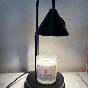 Matzwarte kaarsverwarmerlamp: in hoogte verstelbaar, timer