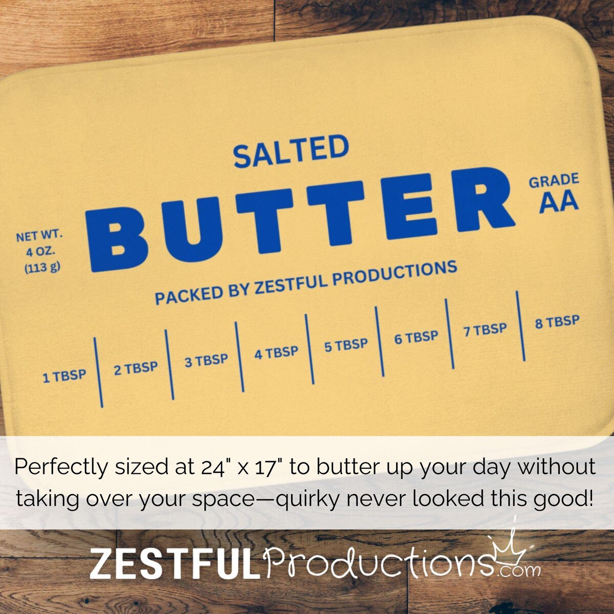Salted Butter Bath Mat - Quirky Foodie Decor, Memory Foam Comfort, Chef Gift, Fun Kitchen & Bathroom Housewarming and Wedding Gift - Etsy