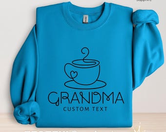 Sudadera personalizada con texto personalizado para abuela, regalo para el Día de la Madre, regalo para Nana, sudadera para abuela, Gigi, todas las tallas S5XL