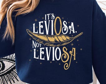 Leviosa' Magic Wand Sweatshirt, Halloween Witch Tee, Not Leviosa T-Shirt, Halloween hoodie