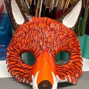 Papermache Fox Mask