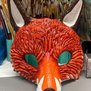 Papermache Fox Mask