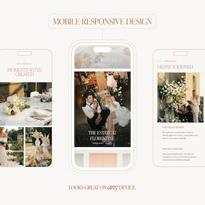 Wedding Planner Squarespace Template | Event Designer Portfolio and Coordinator Website image 5