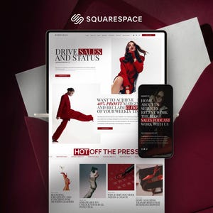 Squarespace-mall för High Ticket Coach | Mastermind-försäljningssida, podcast och kurswebbplats