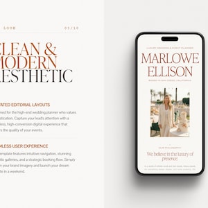 Wedding Planner Squarespace Template | Event Designer Portfolio and Coordinator Website image 2