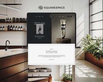 Luxury Wellness Spa Squarespace Template | Website for Holistic Spa, Estheticians and Medspa | Modern Booking Beauty Business Design