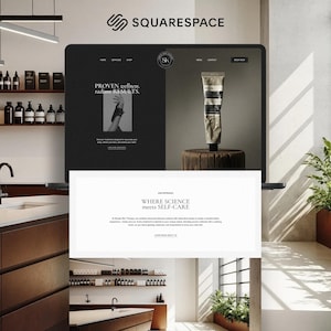 Luxury Wellness Spa Squarespace Template | Website for Holistic Spa, Estheticians and Medspa | Modern Booking Beauty Business Design