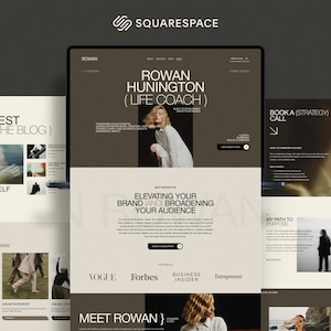 Squarespace Template für Coaches, Coaches und Unternehmer | Business Portfolio & Website Design | Luxus 7.1 Vorlage
