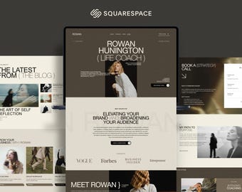 Plantilla de Squarespace para coaches, consultores y emprendedores / Diseño de sitios web para agencias y portafolios de negocios / Plantilla Luxury 7.1