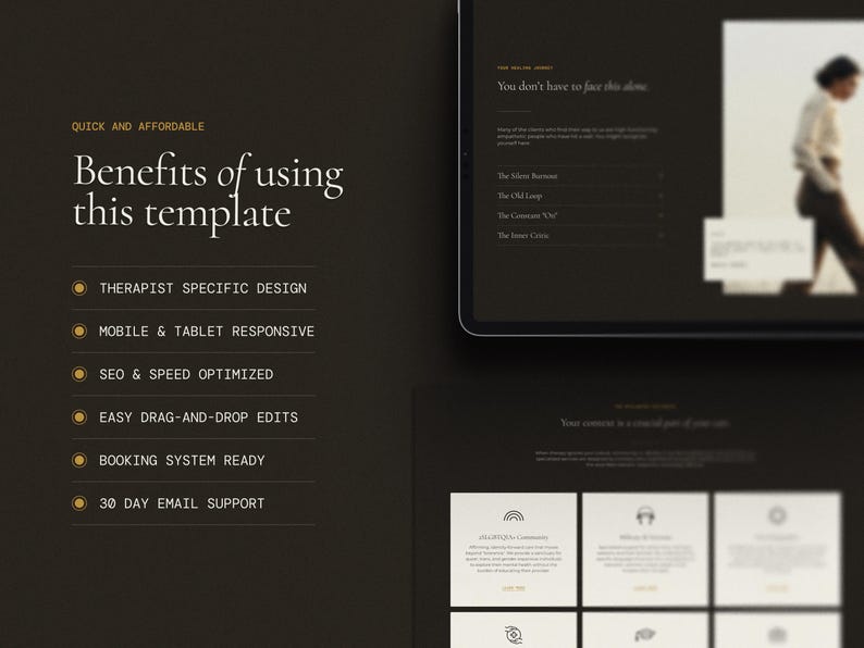 Private Practice Squarespace Template | Psychologist and Group Therapy ...