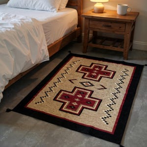 5x7 ft-Handwoven Wool Kilim Area Rug, Boho Flatweave Rug, Scandinavian Dhurrie Rug, Traditional Neutral Vintage Outdoor Bedside Office Rug