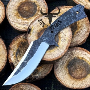 Hand Forged High Carbon Steel Hunting Knife BLANK BLADE, Knife Making Material, Blank Blades, Handmade Blank Knives, Knife Material USA Men
