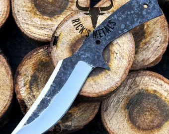 Hand Forged High Carbon Steel Hunting Knife BLANK BLADE, Knife Making Material, Blank Blades, Handmade Blank Knives, Knife Material USA Men