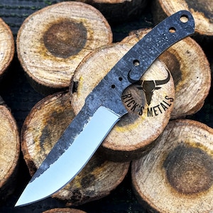 Handmade Carbon Steel Drop Point Blank Blade, 1095 Steel Knives, Blank Knives, Knife Making Kit, Blank Hunting & Skinning Knives, USA Knives