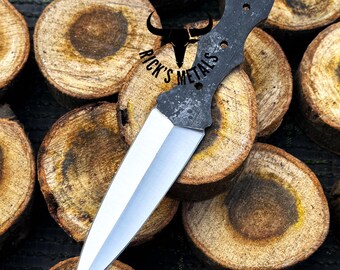 Handmade 9 Inches Dagger Knife Blank Blade Hunting Knife, Dagger Knives, Blank Knives, Blank Blades, Knife Making Supplies, USA Made Knives