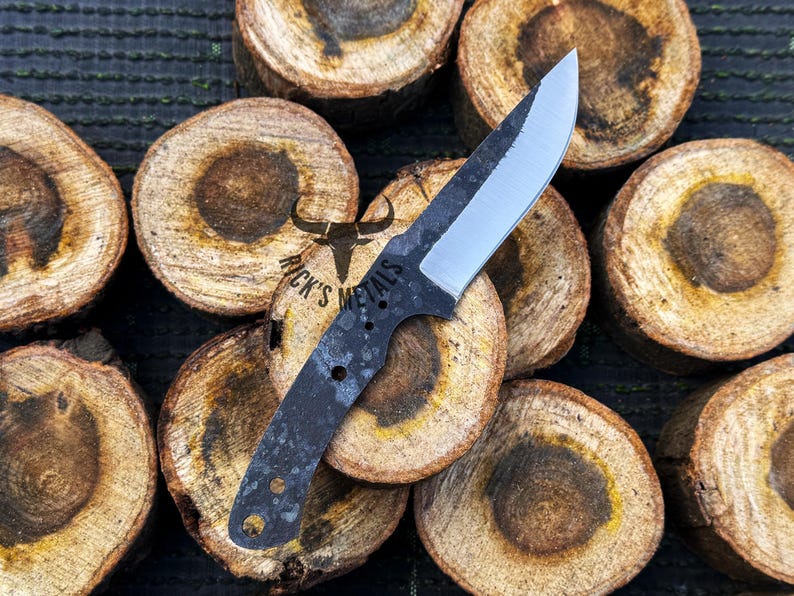 Handmade Carbon Steel Drop Point Blank Blade, 1095 Steel Knives, Blank Knives, Knife Making Kit, Blank Hunting & Skinning Knives, USA Knives image 10