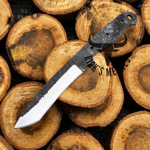 Custom Forge Drop Point Klinge Schlanke Messerrohling-Klinge, Drop-Blade-Messer, handgefertigte Skinner-Rohling-Messer, Messerherstellungszubehör & Klingen USA