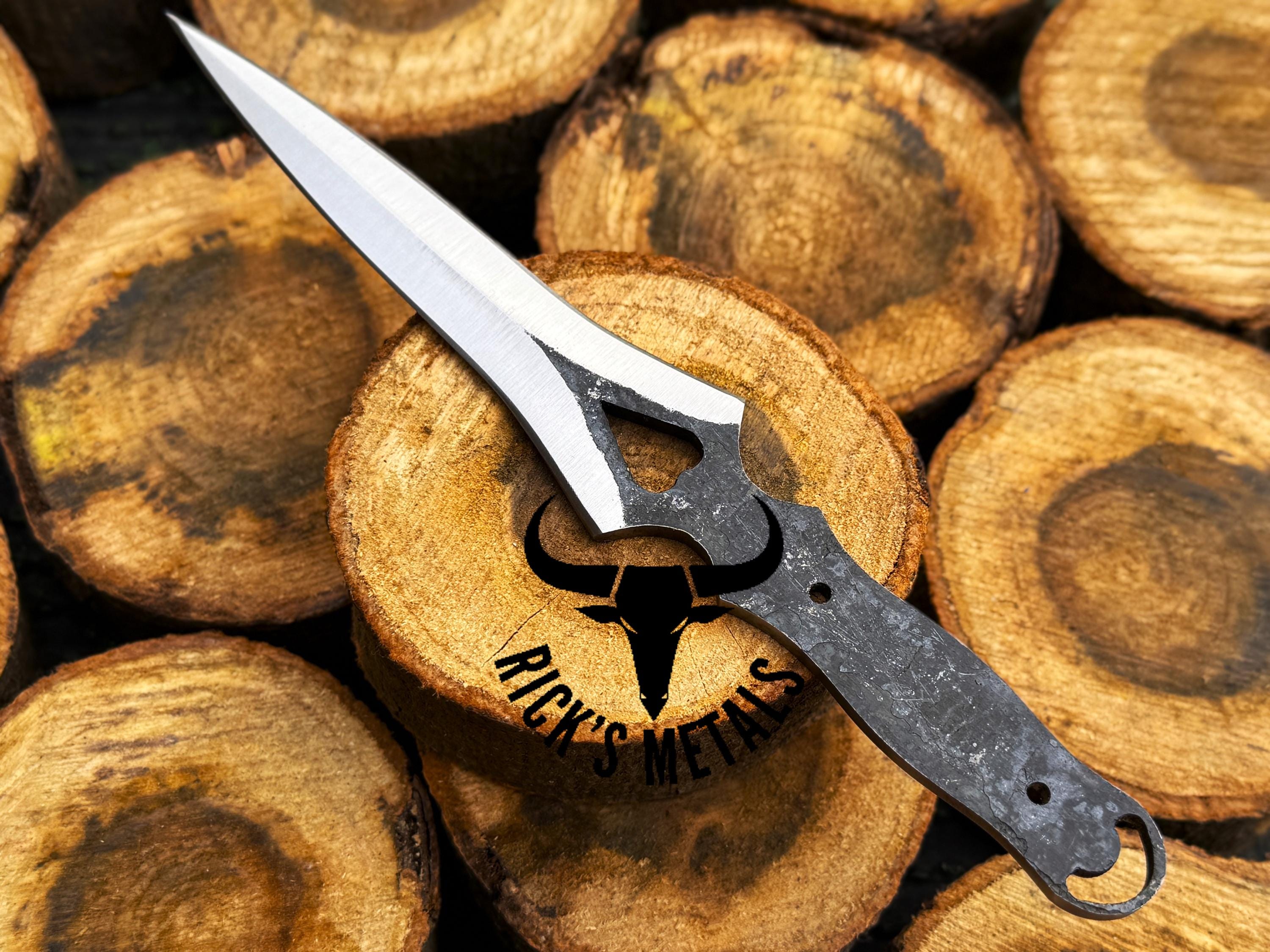 Handmade High Carbon Steel Love Dagger Blank Blade Knife, Dagger Knives ...