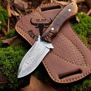 Damascus Bushcraft Knife
