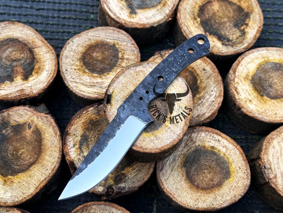 Handmade Carbon Steel Drop Point Blank Blade, 1095 Steel Knives, Blank Knives, Knife Making Kit, Blank Hunting & Skinning Knives, USA Knives