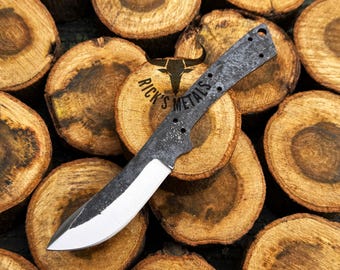 Custom Hand Forged Dao Blade Slim Knife Blank Blade, Handmade Blank Knives, Skinner knife, Blank Knives, Knife Making Material & Supplies