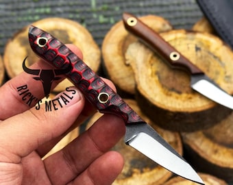 Handmade EDC SCALPEL KNIFE with Sheath, Utility Knives, Pocket Knife, Neck Knife, Camping Gear, Full Tang Easy To Carry Knives Gift for Men