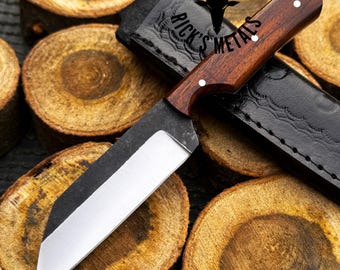 Handmade VIKING SEAX KNIFE, Hunting Knives, Camping Knives, Seax Knives, Viking Knives, Easy To Carry Knives with Sheath, Gift for Husband