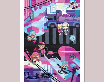 スプラトゥーン ボックスアート - ポスター 13x19 - Etsy 日本
