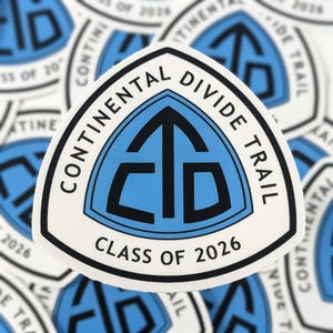 Continental Divide Trail Sticker; CDT Class of 2026 or 2025; Thru Hiker Gift