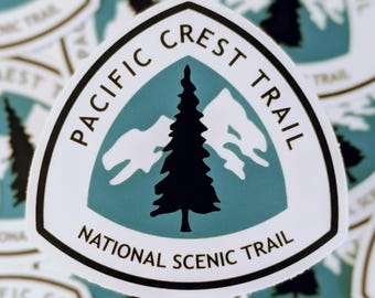 Pacific Crest Trail Sticker: PCT Sticker, Pacific Crest Trail Vinyl Decal, National Scenic Trail
