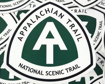 Appalachian Trail Sticker: AT National Scenic Trail, Thru Hiker Gift, Appalachian Trail Sticker