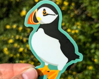 Cute Baby Puffin Sticker; Iceland Faroe Islands Souvenir; Atlantic Puffin; Bird Lover Gift