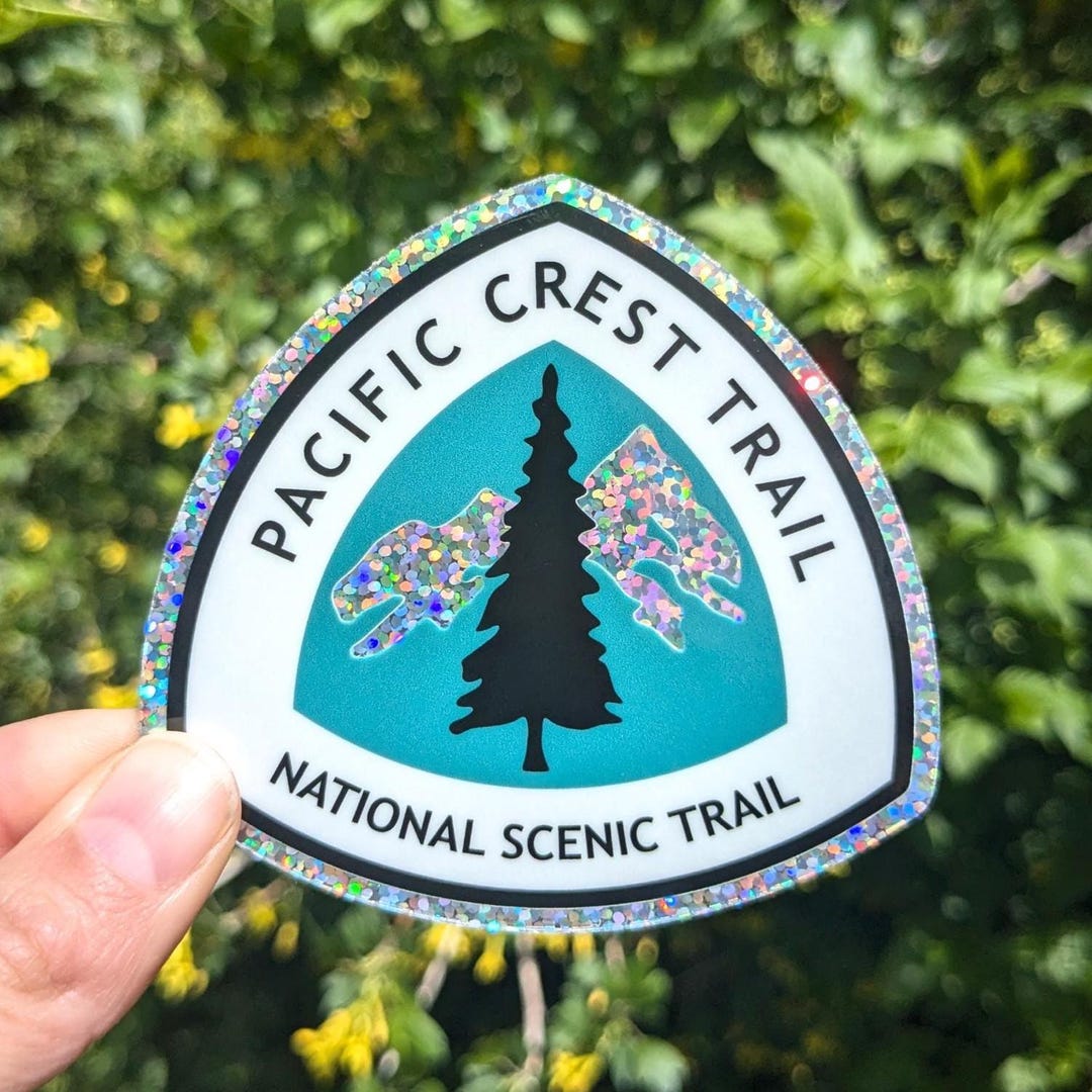 Pct Sticker Pacific Crest Trail Sticker: Glitter PCT Sticker, PCT Vinyl Decal, PCT ...