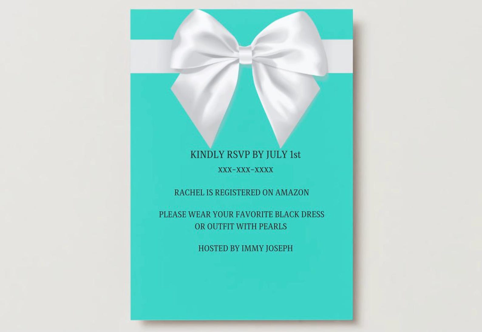Editable Breakfast at Tiffanys Invitation - Etsy