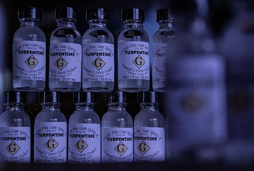 100% Pure Gum Spirits Of Turpentine Balsamterpentinöl 2 Fläschchen