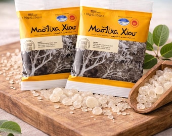 Original Chios Mastika Medium Tears – Fresh Harvest – Mastic resin from the Greek island of Chios – Natural mastic chewing gum and more