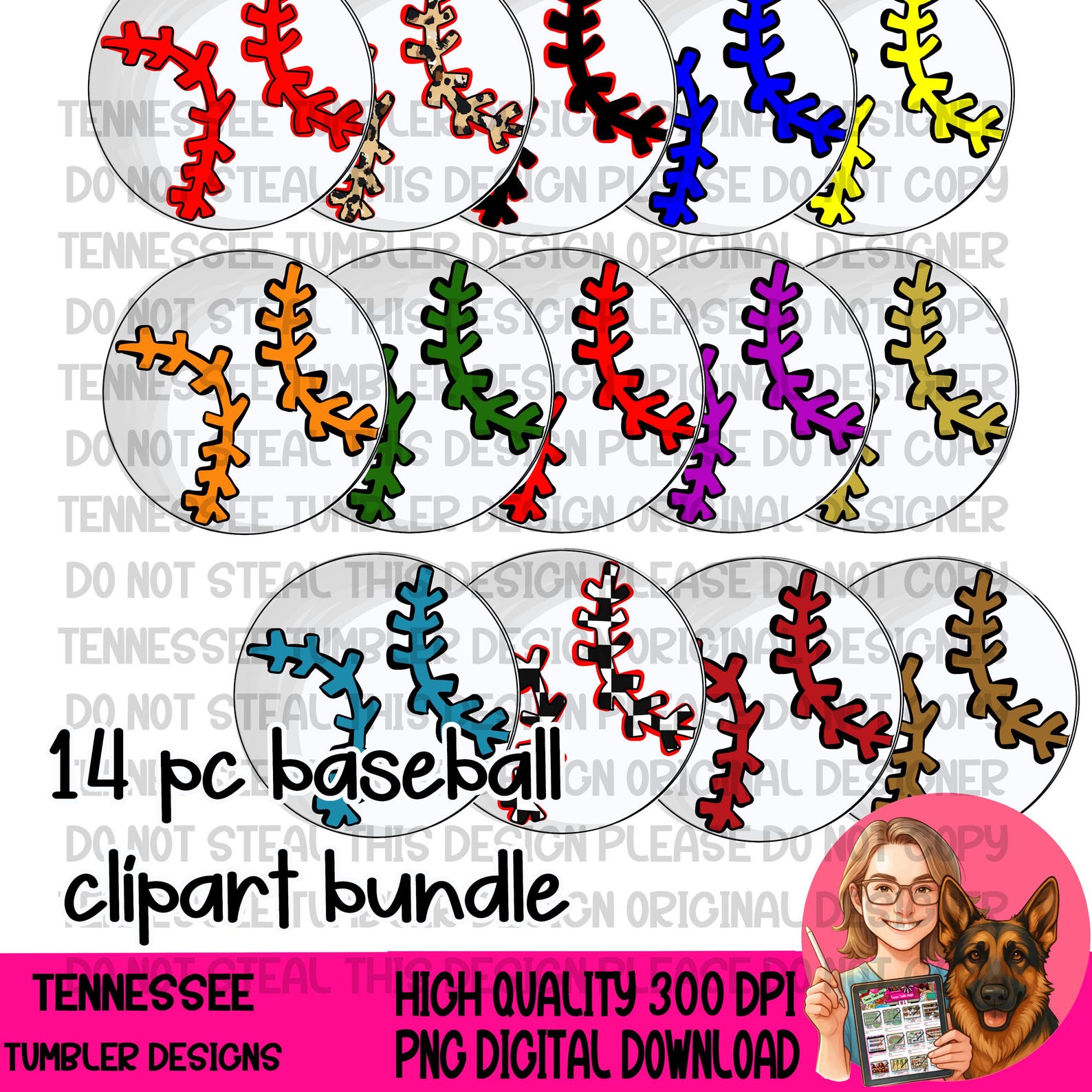 Hand Drawn Baseball Clipart Bundle (2026) - 14 11 Inch Files - 300 DPI ...