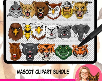 Mascot bundle  17 -11 inch files included - 300 DPI