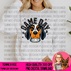 Game Day Blue tick hound  -  11 inch file included - 300 DPI