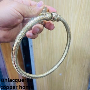 Suporte para papel higiênico gravado, porta-toalhas de cobre, porta-rolos de latão para banheiro, porta-rolos de papel higiênico, anel para pendurar toalhas.