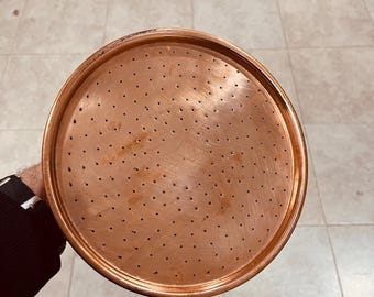 Large Round Shower Head Handcrafted Copper.Premium Quality Indoor Outdoor Rain Shower Head for Bathroom or Garden Shower.Copper Shower Head.